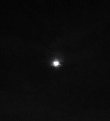 19時01分:満月に戻りつつある月